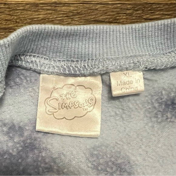 Lisa Simpson Nature Lover Graphic Sweatshirt - Blue Tie-Dye Size XL - Picture 4 of 6